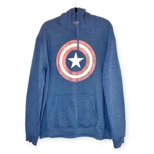 Men's Marvel Captain America Classic Shield Graphic Hoodie